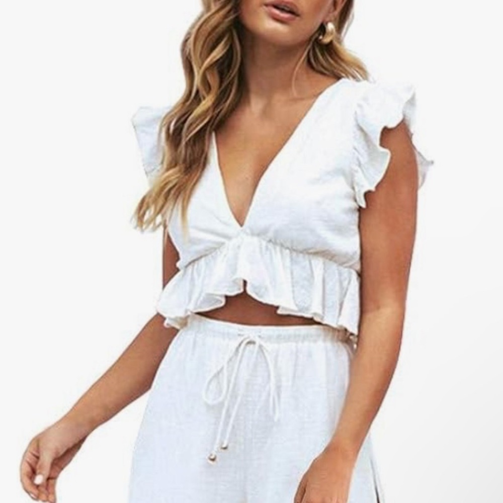 V-Neck Crop Top
